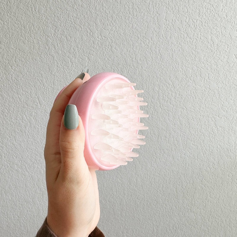 Vanity Planet pink Groove Vibrating Scalp Massager for hair growth